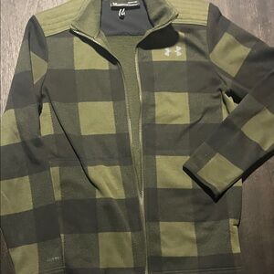 Under Armour Men's Olive and Black Plaid Jacket
